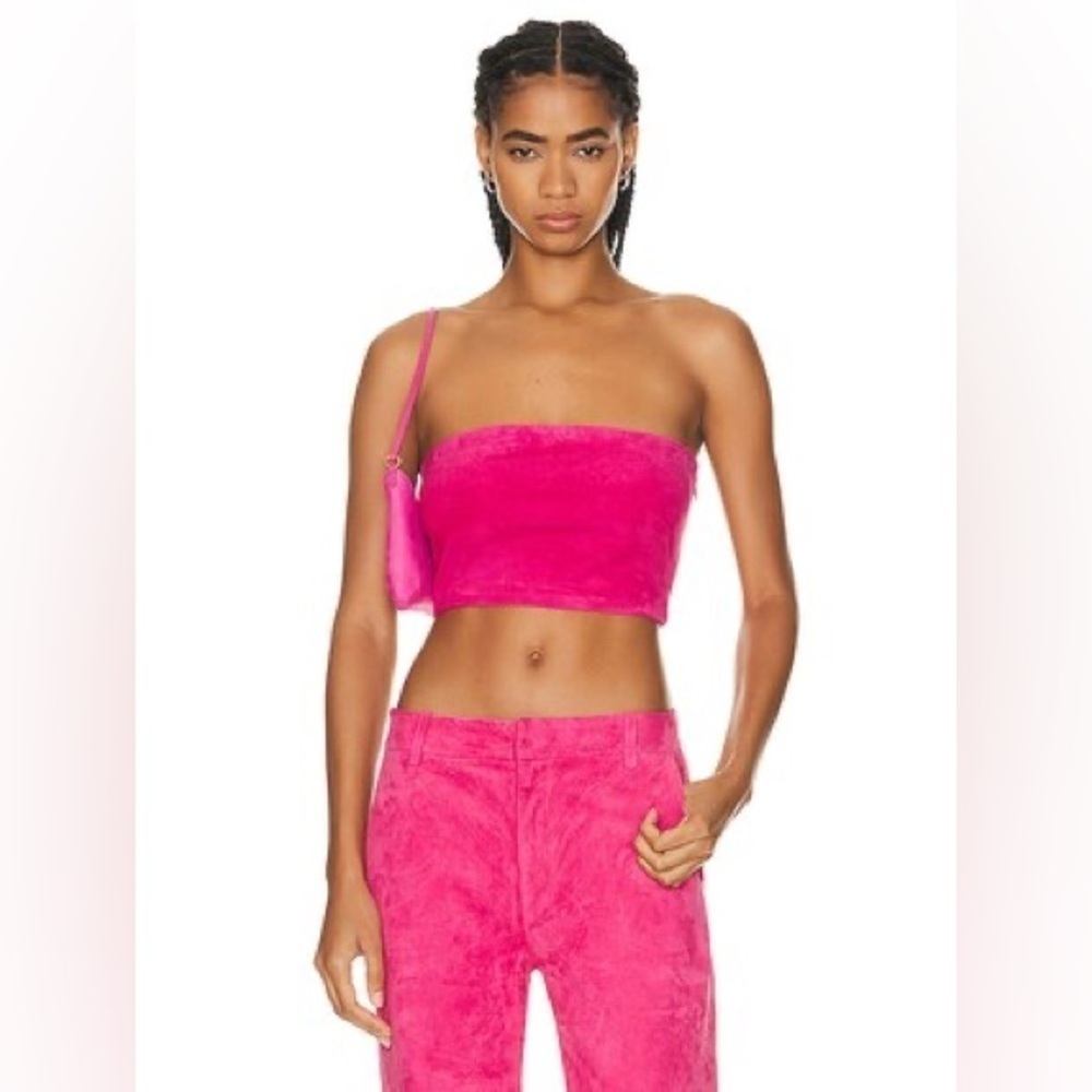 New! SPRWMN Suede Micro Tube Top in Pink 🩷 Small NWT! - Picture 4 of 16